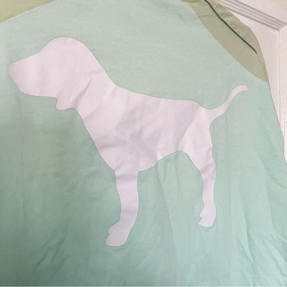 Victoria’s Secret PINK Mint Two Tone Long Sleeve Tee | M - Picture 7 of 8